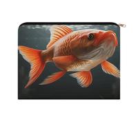 LZQPOEAS Real Fish Makeup Bag Large Capacity Cosmetic Bag for Women Multi-Function Small Zipper Pouch Portable Travel Toiletry Bags Personalized Makeup Bags for Purse