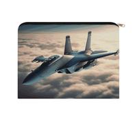 LZQPOEAS Small Makeup Bag for Purse, Aircraft Fighter Jets Cosmetic Bag for Travel Cosmetic Pouch with Zipper, Large Capacity Pencil Pouches Toiletry Bags Portable Makeup Pouch for Women