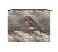LZQPOEAS Small Makeup Bag for Purse, Barn Swallow in Graphite Cosmetic Bag for Travel Cosmetic Pouch with Zipper, Large Capacity Pencil Pouches Toiletry Bags Portable Makeup Pouch for Women