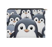 LZQPOEAS Small Makeup Bag for Purse, Cute Penguin Cosmetic Bag for Travel Cosmetic Pouch with Zipper, Large Capacity Pencil Pouches Toiletry Bags Portable Makeup Pouch for Women