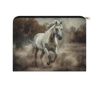 LZQPOEAS Small Makeup Bag for Purse, Horse Running in Field Cosmetic Bag for Travel Cosmetic Pouch with Zipper, Large Capacity Pencil Pouches Toiletry Bags Portable Makeup Pouch for Women