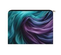LZQPOEAS Small Makeup Bag for Purse, Light Emerald Green And Purple Cosmetic Bag for Travel Cosmetic Pouch with Zipper, Large Capacity Pencil Pouches Toiletry Bags Portable Makeup Pouch for Women