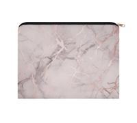LZQPOEAS Small Makeup Bag for Purse, Rose Marble Cosmetic Bag for Travel Cosmetic Pouch with Zipper, Large Capacity Pencil Pouches Toiletry Bags Portable Makeup Pouch for Women