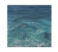 LZQPOEAS The Deep Blue Sea Chair Cushions for Dining Chair Removable Slip Resistant Seat Cushion Memory Foam Bar Stool Cushions Soft Comfortable Square Floor Cushion for Adult 15x14In
