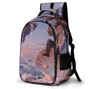LZQPOEAS The Dreamland of The Starry Sky Wanderer Backpack for Travel Double-Layer Design Leak-Proof Lightweight Portable Travel Bag Water Resistant Rucksack For Men Women Bookbag