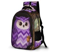 LZQPOEAS The Owl's Tree Hole Backpack for Travel Double-Layer Design Leak-Proof Lightweight Portable Travel Bag Water Resistant Rucksack For Men Women Bookbag