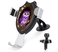 LZQPOEAS The Owl's Tree Hole Car Phone Mount Universal Cell Phone Holder for Dashboard Windshield Air Vent, Rotatable Adjustable Automobile Cradle, Compatible with All 4-6 Inch Smartphone