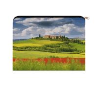 LZQPOEAS Tuscany Spring Makeup Bag Large Capacity Cosmetic Bag for Women Multi-Function Small Zipper Pouch Portable Travel Toiletry Bags Personalized Makeup Bags for Purse