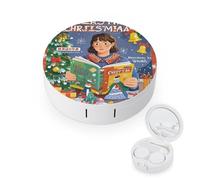 LZQPOEAS Watch Christmas Contact Lens Case Leak-proof Portable Travel Size Cute Contact Lenses Case Mini Contact Lens Soak Storage Kit with Mirror Daily Vision Care And Outdoor Use
