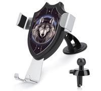 LZQPOEAS Wolves and Dream Catchers Car Phone Mount Universal Cell Phone Holder for Dashboard Windshield Air Vent, Rotatable Adjustable Automobile Cradle, Compatible with All 4-6 Inch Smartphone