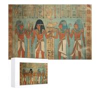 LZQPOEAS Women in Ancient Egypt 1000 PCS Personalized Jigsaw Puzzle for Adults & Family, Expert Level, Hand-Eye Coordination, Antique Style, Unisex, 1000 Pieces, 1 Set, 1 Puzzle