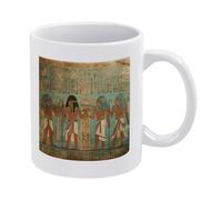 LZQPOEAS Women in Ancient Egypt White Mug Ceramic Coffee Mug 20oz Classic Ceramic Cup for Coffee Tea Latte Cappuccino, Microwave Dishwasher SafeSmooth Surface Mug for Home Office Kitchen