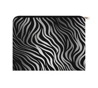LZQPOEAS Zebra Print Makeup Bag Large Capacity Cosmetic Bag for Women Multi-Function Small Zipper Pouch Portable Travel Toiletry Bags Personalized Makeup Bags for Purse