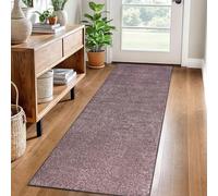 LzreXnvoFxg Purple Geometric Eclectic Runner Rug, 50 x 150 cm, Machine Washable, Non-Slip, 6.81 mm Thick, Home Decor, Kitchen, Hallway, Entryway