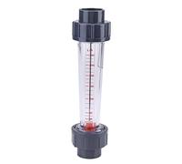 LZS - 25 Plastic Tube Flow Meter, Water Rotameter with 300-3000 L/H Range, Alkali Resistant Float, for, Food & Lab Applications, DN25 (1") PVC Pipe