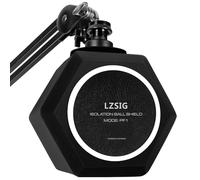 LZSIG Professional Microphone Isolation Ball with 2-Layered Pop Filter for Mic, Reflection Filter for Recording Studios, High Density Foam Great Noise Cancellation for singing,podcasts,live stream