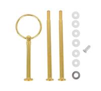 LZTDSBX Cake Plate Stand 5 SET 3 Tiers Crown Cake Stand Fruit Plate Handle Fitting Hardware Rod Holder For Wedding Party Making(Gold)