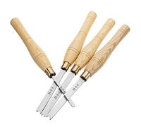LZTDSBX Professional wood chisels 3/6/8/10Mm Wood Bead Turning Tool Bead Forming Tool Bead Cutting Lathe Chisel Wood Turning Tools 3mm(4 Pcs/set)