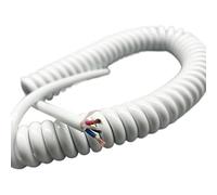 LZTDSBX Spring Spiral 2 Core 15AWG Telescopic Retractable Power Cord Pure Copper Multiple Sizes(Stretch 12 meter)