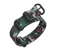 LZTDSBX Watch band, 18/20/22/24/26mm Camouflage Printing Nylon Canvas NATO Watchband Simple Watch Wrist Band Accessories(Jungle Camouflage Black Clasp,24mm)