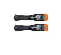 lzteck 2 Sets Universal Pot & Pan Handle, Scald-Proof Bakelite Pot Clip, One-Handed Operation, Safe & Solid, Black, Grey, Orange