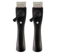 Lzteck Set of 2 Black Removable Clip On Handles - Universal Replacement Handle for Pan and Wok, Anti-scald