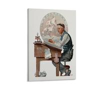 LZTEN CPA (Daydreaming Bookkeeper), 1924 by Norman Prints Rockwell Prints Posters Canvas Wall Art Oil Paintings Deco Framed 20x30inch