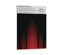 LZTEN Double Slit Experiment Print, Quantum Physics Poster for Physicists And Science Enthusiasts, Quantum Mechanics Wall Art for College Decor Canvas Wall