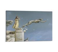 LZTEN Gargoyles by Michael Prints Parkes Prints Posters Canvas Wall Art Oil Paintings Deco Framed 12x18inch