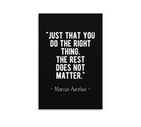 LZTEN Marcus Poster Aurelius Right Thing Stoic Quote Prints Posters Canvas Wall Art Oil Paintings Deco Unframed 20x30inch