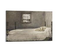LZTEN Master Bedroom by Andrew Wall Art Wyeth Prints Posters Canvas Wall Art Oil Paintings Deco Framed 16x24inch