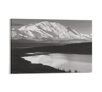 LZTEN Mount McKinley, Alaska by Ansel Poster Adams Prints Posters Canvas Wall Art Oil Paintings Deco Framed 24x36inch