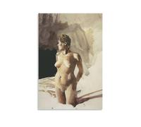 LZTEN Nude for Helga by Andrew Prints Wyeth Prints Posters Canvas Wall Art Oil Paintings Deco Unframed 16x24inch