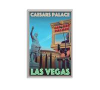 LZTEN Retro Vintage Style Travel Poster Or Canvas Picture - Caesars Palace Las Vegas Wall Art World Travel Holiday Vacation Art Deco Canvas Wall Art Poster