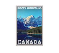 LZTEN Retro Vintage Style Travel Poster Or Canvas Picture - Rocky Mountains Canada Wall Art World Travel Holiday Vacation Art Deco Canvas Wall Art Poster 12