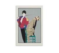 LZTEN The Leopard Trainer by Patrick Prints Nagel Prints Posters Canvas Wall Art Oil Paintings Deco Unframed 16x24inch