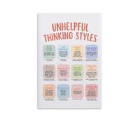 LZTEN Unhelpful Thinking Styles, Cognitive Distortions Poster, Cbt Poster, Therapy Office, Cognitive Biases, Thinking Errors Print, Therapist Unframe 20x30i