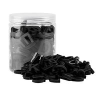 Lzttyee Decorative Magnetic EVA Alphabet Letters/Arabic Numerals for Refrigerator/White Board (117pcs Letters Black)