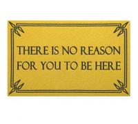 Lzuso Funny Welcome Mats Front Doormats Inside Outside Entryway Mat Ideal for Home High Traffic Area, Durable Resist Dirt Farmhouse Doormat There is No Reason for You to Be Here
