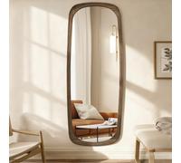 Lzuso Large Full Length Mirror, Wall Mounted Body mirror Wooden Framed Overside Decorative Mirrors for Living Room Bedroom and Entryway, 165x55cm Simple Home Deco Mirrors