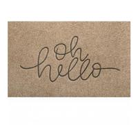 Lzuso Oh Hello Welcome Doormat Outdoor Door Mat Front Door Indoor Non-slip Doormat Rubber Backing Easy to Clean Floor Mat for Patio Entryway High Traffic Areas Hello Floor Mats 18"X28"