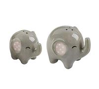 LZVMLNQI 2 Pieces Ceramic Elephant Salt and Pepper Shaker Cute Seasoning Spice Tool