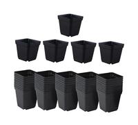 LZVMLNQI 50 Pieces Nursery Pots Decor Square Seed Starting Pot for Room Garden Office