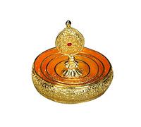 LZVMLNQI Mandala Manza Tray Table Centerpieces Ornament Desk Tibetan Mandala Offering Aureate