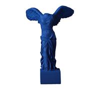 LZVMLNQI Winged Victory of Samothrace Greek Goddess Statue Ornament 16.5x24.5cm Blue