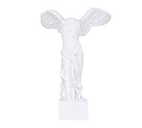 LZVMLNQI Winged Victory of Samothrace Greek Goddess Statue Ornament 16.5x24.5cm White, L
