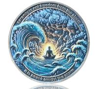 LZWIN Serenity Prayer AA Medallion | Sobriety Chip for Spiritual Growth & Recovery | Motivational Gift for Courage, Wisdom, and Peace of Mind