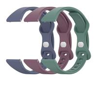 Lzwldan 3 Pack Slim Silicone Watch Bands, 18mm 19mm 20mm 22mm Quick Release Band Soft Sport Strap Replacement Wristbands for Women Men