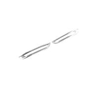 LZWLZW 2 Pcs Rear Fog Lamp Cover Trim for Civic 11th generation 2022, Fog Light Cover Durable Trim Frame Car Accessories,Silver electroplated