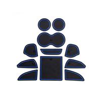 LZWLZW Car Door Slot Pad for Dodge CHALLENGER 2015-2019, Door Groove Dust-proof Pad Anti-slip Durable Gate Slot Storage Mats Car Accessories,Blue